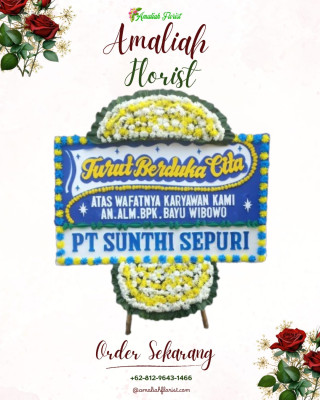 Papan Bunga Duka di Bau Bau